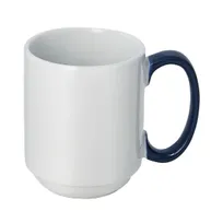 product of Libbey 999024300 Comfort Mug - 8.5 oz 2.9" Dia x 3.6" H Porcelain, Blue Handle - 36/Case