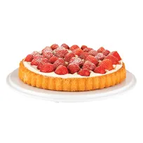 product of APS Germany APS 00468 - White Melamine Cake Tray, 12-1/4" Dia x 1-5/8" H Stackable Non-Slip - 5/Case