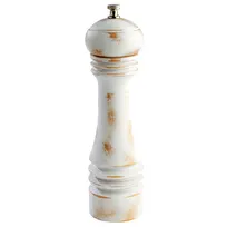product of APS Germany APS 40535 Pepper Mill, 2-1/4" Dia x 6" H, Adjustable Grind, Beechwood, Vintage White - 4/Case