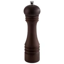 product of APS Germany APS 40577 - Salt Mill, 2.5" Dia x 9" H, Steel & Brown Beechwood, Grind - 1/Case
