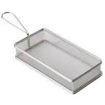 product of APS Germany APS 40611 Fry Basket, 10"-1/4 x 5"⅛ Stainless Steel Snackholder, Dishwasher Safe - 1/Case