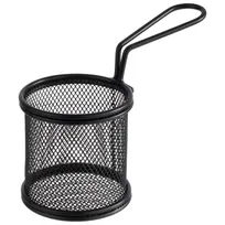 product of APS Germany APS 40624 Fry Basket, 3-1/8" Diameter Stainless Steel Black Matte - 1/Case