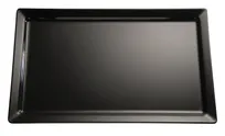 product of APS Germany APS 83434 - Rectangular Tray, 20"8 1/2 x 6 1/2 x 1-1/4", Black Melamine, Dishwasher Safe - 4/Case