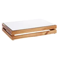 product of APS Germany APS 84185 - Rectangular White Melamine Tray, 20" x 12" x 0.6", Dishwasher Safe - 2/Case