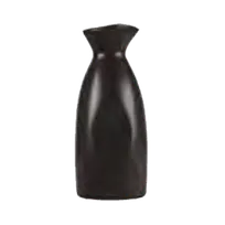 product of Libbey BF-9 Sake Bottle, 9 oz, 2.625" Dia x 6.125" H Turquoise Ceramic Dark Brown Rim - 12/Case