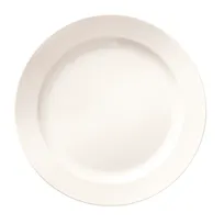 product of Libbey BMEL-1105 - 10" Round Melamine Plate, White Medium Rim, Microban® Technology, 12/Case