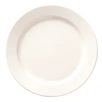 product of Libbey BMEL-1107 - 9" Round Melamine Plate, White, Medium Rim, 8-9" Diameter, Microban® - 24/Case