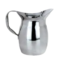 product of Libbey BP-200SF Water Pitcher – 2‑Liter (70 oz) 18/8 Stainless Steel Finish with Handle - 12/Case