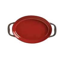 product of Libbey CBC-002 - Oval Roasting Pan, 11 oz (10" x 5-5/8"), Chili Ceramic 350°F - 12/Case