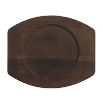 product of Libbey CIS-17TR Trivet – 8½" Diameter Wood Trivet, Brown Finish, Hand Wash Only - 6/Case