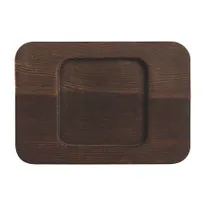 product of Libbey CIS-26TR Trivet, 5½"L x 4"W x ½"H Square Well, Brown Wood - 12/Case