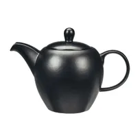 product of Libbey DRI-17-O Teapot – 35 oz Onyx Porcelain, Satin Matte Finish, 8-3/4" Dia × 6-1/2" H – 6/Case