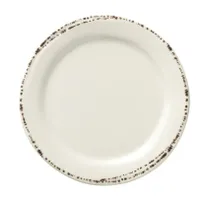 product of Libbey FH-600MEL - 6.25" Round Melamine Plate, Ivory, Medium Rim, Dishwasher Safe, 6-3/8" Dia x 5/8" H - 36/Case