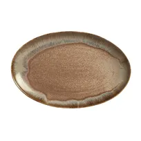 product of Libbey HEDON-9 Oval Porcelain Platter 12"x7-1/2"x1-1/8" Dishwasher Microwave Safe - 12/Case