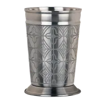 product of Libbey JC-26 Julep Cup 15 oz Etched 304 Stainless Steel H 4‑3/4" W 3‑1/4" D 3‑1/4" - 12/Case