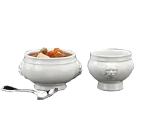 product of Libbey LH-15 - Soup Tureen, 15 oz (5"¾ Dia x 2"⅞ H), China, Oven/Microwave/Freezer Safe - 12/Case