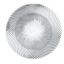 product of Nachtmann N89993 - 12 5/8" Round Charger Plate Crystal Glass Samba Finish Dishwasher Safe - 8/Case