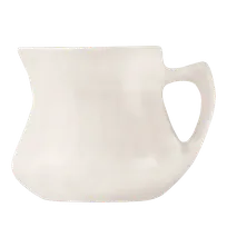 product of Libbey PC-4 Creamer Pitcher, 4.5 oz Ultra Bright White Porcelain with Handle - 24/Case
