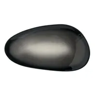 product of Reserve by Libbey PEB-7-O - Obsidian Porcelain Tray, Free-Form, 8" x 4" High Gloss Finish - 12/Case