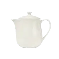product of Libbey POT-13 Coffee Pot, 16 oz 6"¼ Dia x 5"¾ H, Porcelain Bright White with Lid - 12/Case