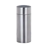 product of Libbey PS-100 - Brushed Stainless Steel Pepper Shaker, 3.5 oz, 4.5" Height, Single Serve - 6/Case