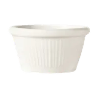 product of Libbey RM-02 - 2 oz White Fluted China Ramekin, 2‑3/4" D x 1‑1/2" H, Bedrock Ovenware - 36/Case