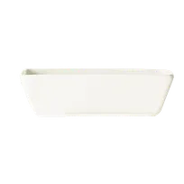 product of Libbey SL-4 - Porcelain Sauce Dish, 4 oz, 4‑1/4" x 2‑1/2" x 1‑1/4", Bright White - 36/Case