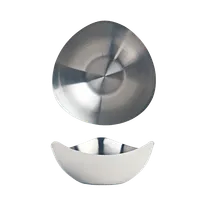 product of Libbey TTB-5 - Tri‑Tip Stainless Steel Bowl, 16 oz (½ qt), 5½" Dia x 2½" H, Satin Brushed Finish - 12/Case