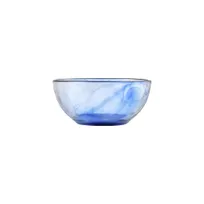 product of Libbey W848 Glass Bowl – 6" Diameter, 26.71 oz (0.8 Qt) Watercolor Blue, Dishwasher‑Safe, Moderno Design - 12/Case