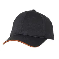 product of Chef Works BCCT-ORA-0 Black Chef Hat, Baseball Cap, Cool Vent, Buckle Closure, Polyester, One Size