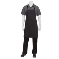 product of Chef Works F8-WHT-0 Bib Apron, 34"L x 24"W, Adjustable Neck Strap, Pocket, 65/35 PolyCotton, White