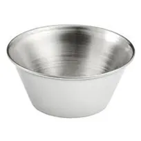 product of Libbey 300 18724 Stainless Steel Ramekin Sauce Cup, 2 oz Round, 18/8 Food‑Safe Finish - 12/Case