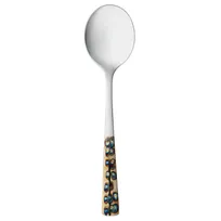 product of Reserve by Libbey 702 016 Bouillon Spoon, 7" 18/8 Stainless Steel, Micro-Burnt Finish - 12/Case