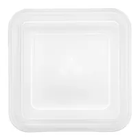 product of Schonwald 9442124-70411 Clear Square Plate Cover 4.9" x 4.9" x 1.1" PP Dishwasher Safe - 12/Case