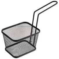 product of APS Germany APS 40627 Fry Basket, 5"-1/8 x 4"-1/8 Stainless Steel, Black Matte Finish - 1/Case