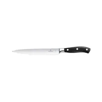 product of Victorinox 7.7203.20G Forged Carving Knife, 8" Straight Blade, Stainless Steel, Black Plastic Handle