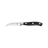product of Victorinox 7.7303.08G Forged Paring Knife, 3" Spear Point Blade, Black Plastic Handle, Carbon Steel