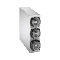 product of Vollrath K58823 LidSaver3 Lid Dispenser Cabinet, Stainless Steel, 7-1/8" W x 23-3/8" D x 24" H