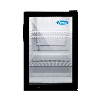 product of Atosa USA CTD-3 17" Countertop Merchandiser Refrigerator in Black, One Glass Door with Lock, 1/10 hp, 2.4 cu. ft.