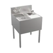 product of Krowne KR24-MS24 24" Underbar Sink Units, 1 Compartment without Drainboard