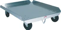 product of Winholt D-2027 Pizza Dough Box Dolly 27" x 20" x 8" Holds 18" x 26" Aluminum 4" Plate Casters 300 lbs NSF