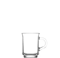 product of LAV HORECA ATH425TF - 8.5 oz Glass Mug, 3 7/8" H x 3" Dia, Soda Lime Glass - 12/Case