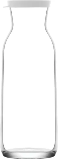 product of LAV HORECA CHS312 PK0002 Chelsea Carafe, 40 5/8 oz Glass, Silicon White Lid, 9 7/8" H, 12/Case