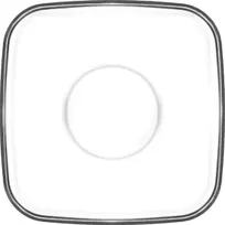 product of LAV HORECA CMB258 Cambridge Saucer, 4" Diameter Soda Lime Glass, Stackable, White Finish - 12/Case