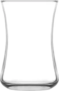 product of LAV HORECA DLY315 - Dalyan Tea Glass Coffee Mug, 5.25 oz (H 3 1/2", R 2⅜"), Soda Lime, 12/Case
