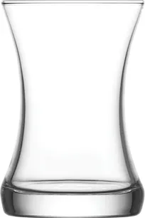 product of Lav Horeca GCK315 - Tea Glass Coffee Mug 5.25 oz (H 3-3/4", R 2-1/2", B 2⅜"), Soda Lime Fine Rim - 12/Case
