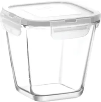product of LAV HORECA KYO212 PK0002 - Food Container with Locked White Lid, 23.5 oz, Leakproof, <1 Qt - 6/Case