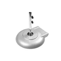 product of Plantation Prestige 22398100-01 Umbrella Base, 100 lb., 18" Stem with Wheels, Aluminum Shell, Hitch Pin