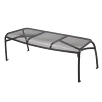 product of Plantation Prestige 2552000-0250 Topeka Bench, 50" Width, Charcoal Tubular Steel Frame, Mesh Seat, No Back,