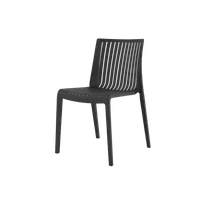 product of Plantation Prestige 2720700-02 Grayton Stackable Side Chair, Resin Frame, Gray Finish, for Patios